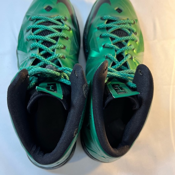 Nike LeBron James Shoes Sz 13.5 NikeID Diamond Collection Green - Picture 7 of 11